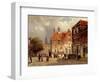 A Dutch Town Square, 1860-Willem Koekkoek-Framed Giclee Print