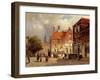 A Dutch Town Square, 1860-Willem Koekkoek-Framed Giclee Print