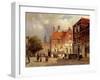 A Dutch Town Square, 1860-Willem Koekkoek-Framed Giclee Print