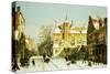 A Dutch Village in Winter-Willem Koekkoek-Stretched Canvas