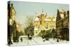 A Dutch Village in Winter-Willem Koekkoek-Stretched Canvas