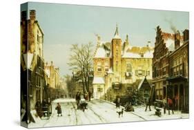 A Dutch Village in Winter-Willem Koekkoek-Stretched Canvas