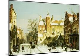 A Dutch Village in Winter-Willem Koekkoek-Mounted Giclee Print