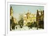 A Dutch Village in Winter-Willem Koekkoek-Framed Premium Giclee Print