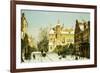 A Dutch Village in Winter-Willem Koekkoek-Framed Premium Giclee Print