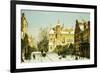 A Dutch Village in Winter-Willem Koekkoek-Framed Premium Giclee Print