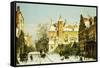 A Dutch Village in Winter-Willem Koekkoek-Framed Stretched Canvas