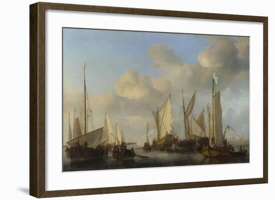 A Dutch Yacht Saluting, 1661-Willem Van De Velde The Younger-Framed Giclee Print