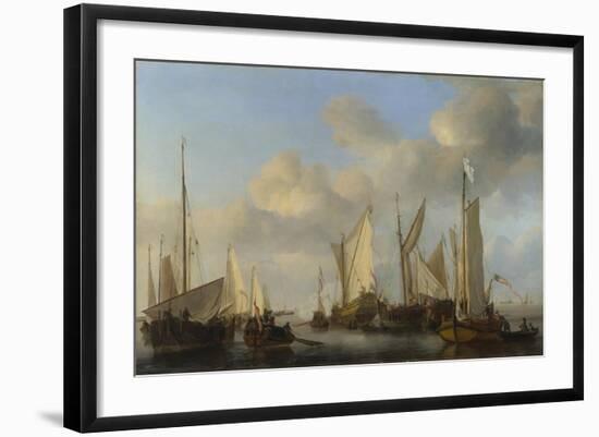 A Dutch Yacht Saluting, 1661-Willem Van De Velde The Younger-Framed Giclee Print