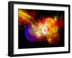 A Dying Star Turns Nova as it Blows Itself Apart-Stocktrek Images-Framed Premium Photographic Print