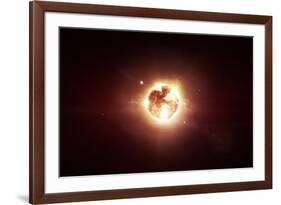 A Dying Star Which Will Soon Give New Beginning to a Black Hole-Stocktrek Images-Framed Art Print