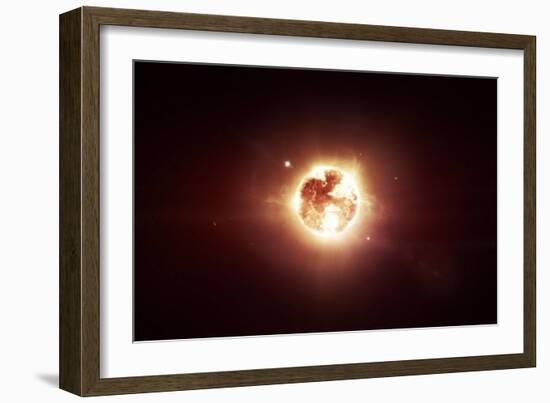 A Dying Star Which Will Soon Give New Beginning to a Black Hole-Stocktrek Images-Framed Art Print