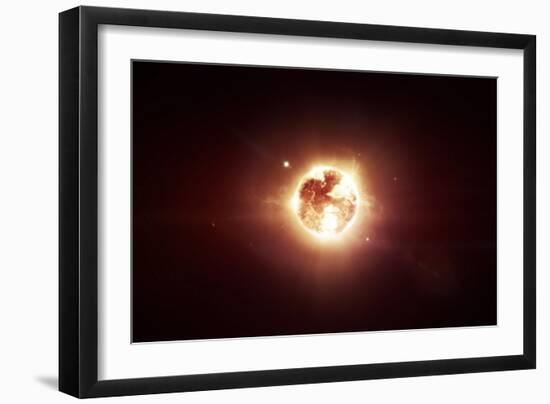 A Dying Star Which Will Soon Give New Beginning to a Black Hole-Stocktrek Images-Framed Art Print