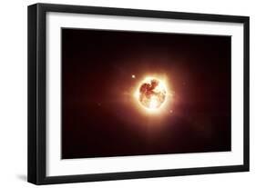 A Dying Star Which Will Soon Give New Beginning to a Black Hole-Stocktrek Images-Framed Art Print