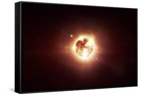 A Dying Star Which Will Soon Give New Beginning to a Black Hole-Stocktrek Images-Framed Stretched Canvas