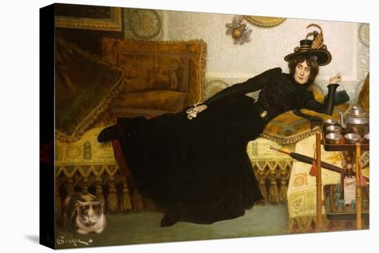 A Elegant Lady-Hippolyte-casimir Gourse-Stretched Canvas