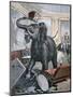 A Elephant in the Pre-Catalan Café, Toulouse, France, 1891-null-Mounted Giclee Print