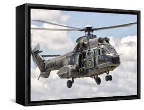 A Eurocopter AS332 Super Puma Helicopter of the Brazilian Navy-Stocktrek Images-Framed Stretched Canvas