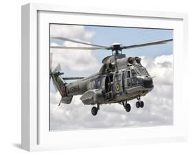 A Eurocopter AS332 Super Puma Helicopter of the Brazilian Navy-Stocktrek Images-Framed Photographic Print