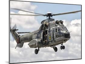 A Eurocopter AS332 Super Puma Helicopter of the Brazilian Navy-Stocktrek Images-Mounted Photographic Print