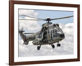 A Eurocopter AS332 Super Puma Helicopter of the Brazilian Navy-Stocktrek Images-Framed Photographic Print