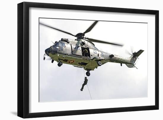 A Eurocopter As332 Super Puma of the Swiss Air Force-null-Framed Photographic Print