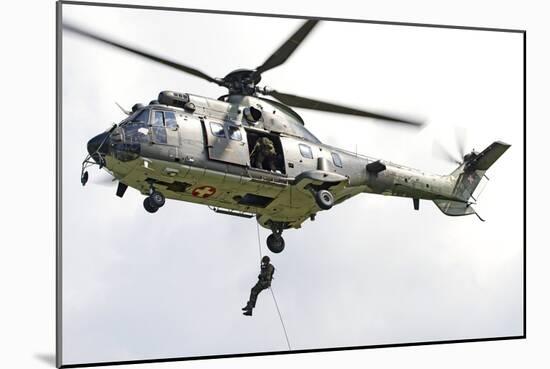 A Eurocopter As332 Super Puma of the Swiss Air Force-null-Mounted Photographic Print