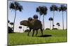 A Eurohippus Walking across a Grassy Field-null-Mounted Art Print