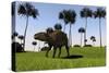 A Eurohippus Walking across a Grassy Field-null-Stretched Canvas