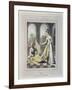 A European Lady Giving Instructions to Her Durzee, or Native Tailor-Charles D'oyly-Framed Giclee Print