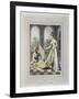 A European Lady Giving Instructions to Her Durzee, or Native Tailor-Charles D'oyly-Framed Giclee Print