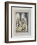 A European Lady Giving Instructions to Her Durzee, or Native Tailor-Charles D'oyly-Framed Premium Giclee Print