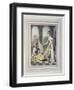 A European Lady Giving Instructions to Her Durzee, or Native Tailor-Charles D'oyly-Framed Premium Giclee Print