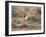 A European Stonechat Rests on a Twig in Richmond Park-Alex Saberi-Framed Photographic Print