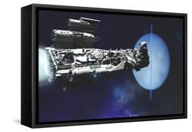 A Exploratory Spaceship from Earth Comes to Investigate the Planet of Neptune-null-Framed Stretched Canvas