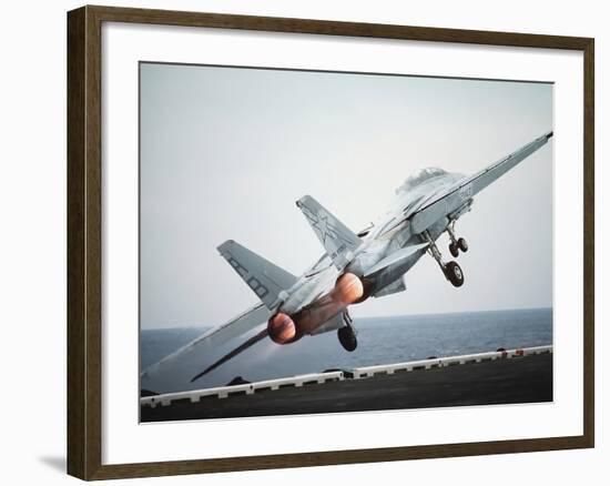 A F-14A Tomcat Aircraft Is Launched-Stocktrek Images-Framed Photographic Print