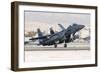 A F-15E Strike Eagle of the U.S. Air Force Uses Aero Braking after Landing-Stocktrek Images-Framed Photographic Print