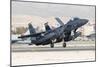 A F-15E Strike Eagle of the U.S. Air Force Uses Aero Braking after Landing-Stocktrek Images-Mounted Photographic Print