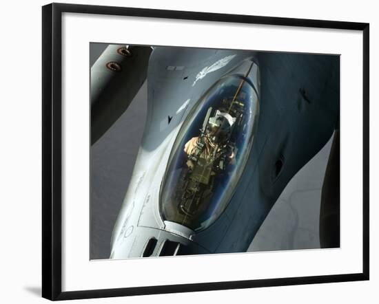 A F-16 Fighting Falcon-Stocktrek Images-Framed Photographic Print