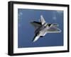 A F-22 Raptor Returns To a Mission After Refueling-Stocktrek Images-Framed Photographic Print