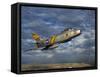 A F-86 Sabre Jet in Flight-Stocktrek Images-Framed Stretched Canvas