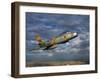 A F-86 Sabre Jet in Flight-Stocktrek Images-Framed Photographic Print