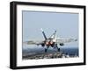 A F/A-18F Super Hornet Launches from the Flight Deck of Aircraft Carrier USS Nimitz-Stocktrek Images-Framed Photographic Print