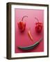 A Face Made of Chilli Peppers-Malgorzata Stepien-Framed Photographic Print