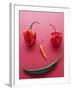 A Face Made of Chilli Peppers-Malgorzata Stepien-Framed Photographic Print