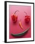 A Face Made of Chilli Peppers-Malgorzata Stepien-Framed Photographic Print