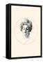 A Face-Charles Dana Gibson-Framed Stretched Canvas