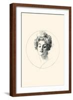 A Face-Charles Dana Gibson-Framed Art Print