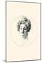 A Face-Charles Dana Gibson-Mounted Art Print