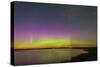 A Faint Aurora over Crawling Lake Reservoir, Bassano, Alberta, Canada-null-Stretched Canvas